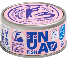 Premium tuna in brine by Friendly Maldives, 185 g can, MSC certified