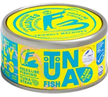 Premium tuna in sunflower oil by Friendly Maldives, 185 g can, MSC certified